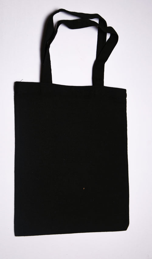 Black  - Cat with ceramic design - tote bag