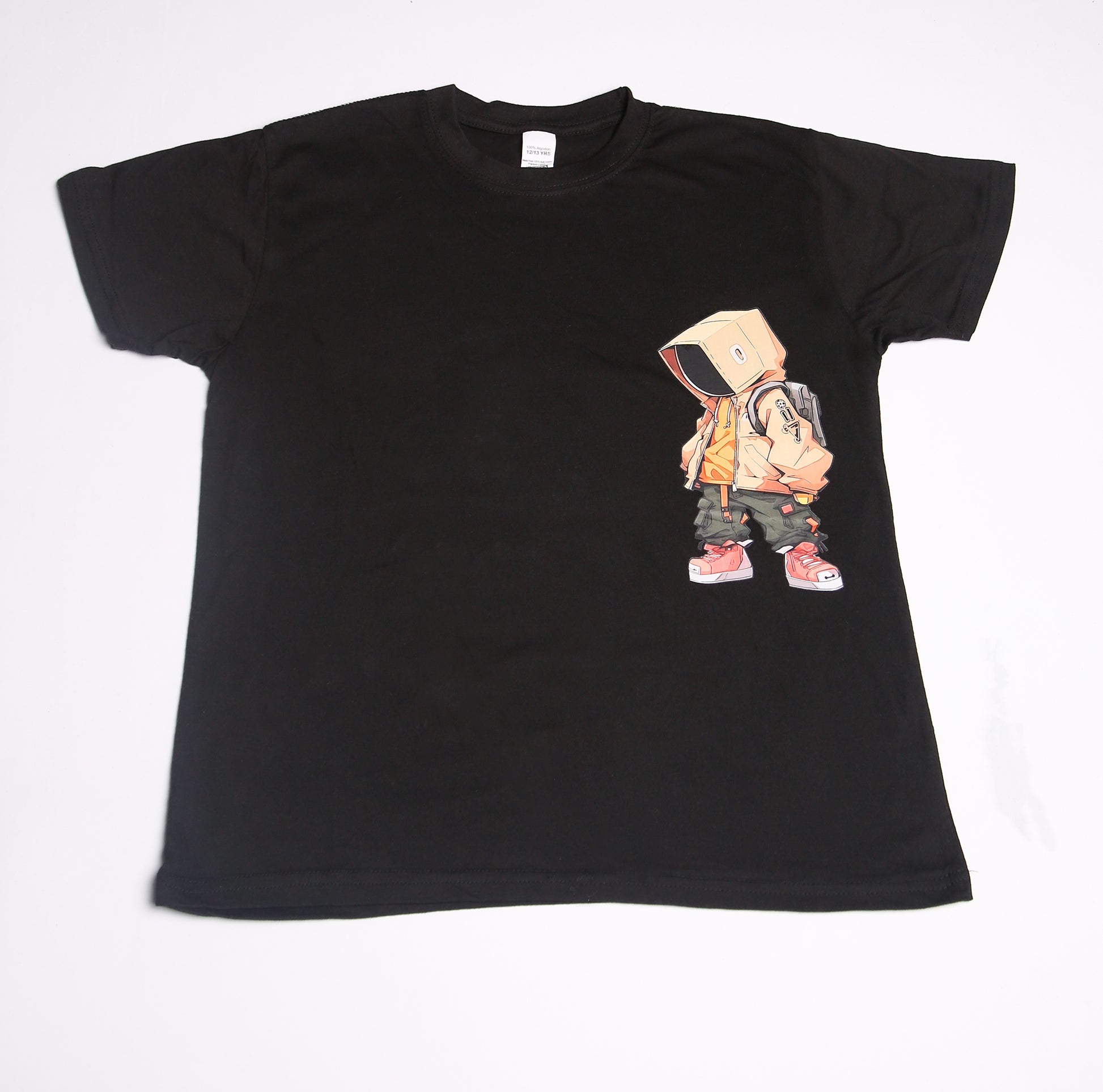 Black - Streetwear t-shirt - Age 12/13